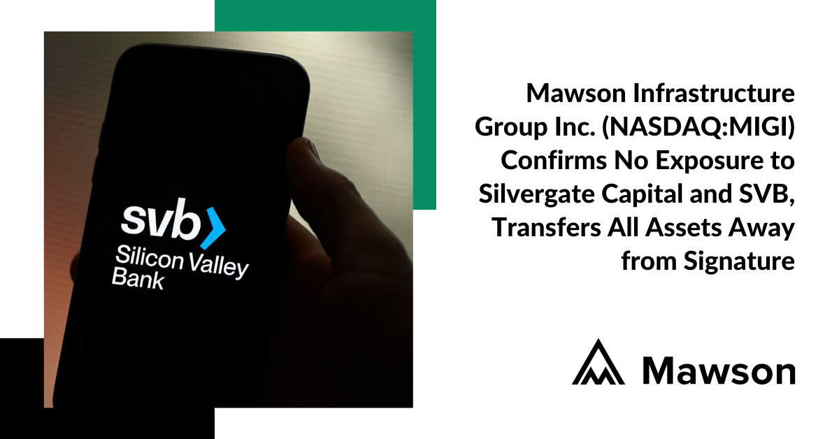 Mawson Infrastructure Group Inc. (NASDAQ:MIGI) Confirms No Exposure to ...