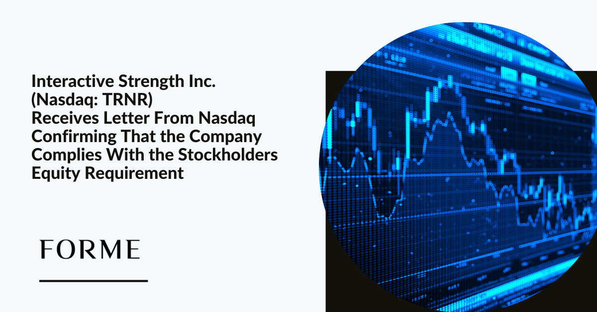 Interactive Strength Inc. (nasdaq: Trnr) Receives Letter From Nasdaq 